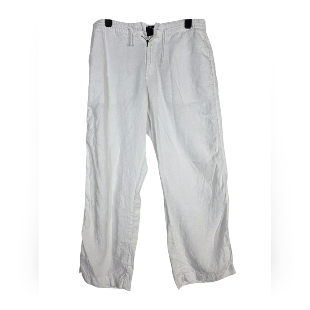 Paul & Shark White Lightweight Linen  Chinos